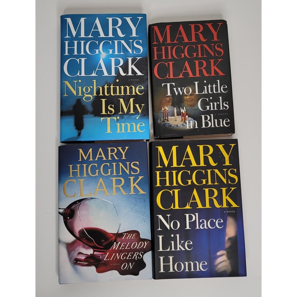 MARY HIGGINS CLARK Lot of 4 Hardcover Mystery Books Melody Lingers On No Place